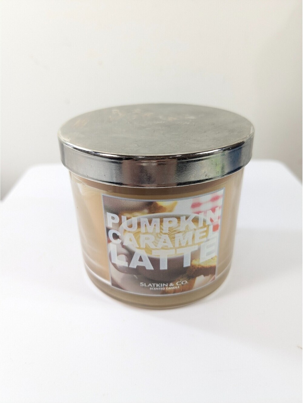 Slatkin & Co Bath & Body Works Pumpkin Caramel Latte Candle jar discontinued